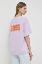 Boss Orange pamut póló női, lila - lila XL - answear - 21 990 Ft