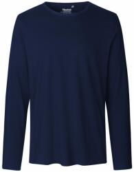 Neutral Tricou cu mânecă lungă pentru bărbați din bumbac organic Fairtrade - Albastru marin | XXXXL (NE-O61050-1000363629)