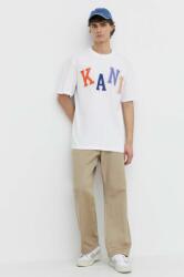 Karl Kani pamut póló fehér, férfi, nyomott mintás - fehér XXL - answear - 10 990 Ft