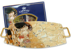 Hanipol Carmani Üvegtálca 45, 8x28, 8cm, Klimt: The Kiss