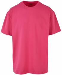 Build Your Brand Tricou pentru bărbați Heavy Oversize Tee - Hibiscus roz | XL (BY102-1000354943)