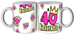 EU Kerámia bögre 40. születésnapra, nőknek