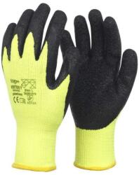 Kesztyű latex mártott kevertszálas TOP WINTER O, narancs/fekete, XL (TOP_WINTER_O-XL)