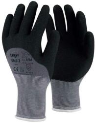  Kesztyű nylon, homokszemcsés nitrilhabba mártott, TOP SNS-2, fekete/szürke, 9 (TOP_SNS-2-9)