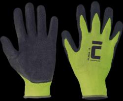  Kesztyű Palawan nylon, latex tenyérrel sárga/fekete 7 (0108002999070)