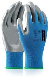  Nitrax nitril mártott nylon kesztyű, kék/ezüst, 8/M (A9057-M)