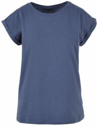 Build Your Brand Bluză lejeră cu mânecă scurtă pentru femei - Vintage albastră | XXXXL (BY021-1000354798)