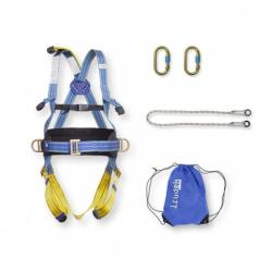  Heveder szett Irudek Sekuralt Teide Light 4 plus + 981 karabiner 10150 statikus kötél, kék/sárga, L-XL (100908400004)