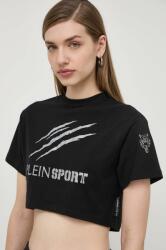 Plein Sport pamut póló női, fekete - fekete S - answear - 29 990 Ft
