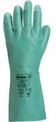 Kesztyű nitril pamut bolyhozással 33cm green 10, 5 (NITREX_802-10.5)