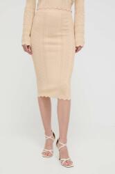 Guess szoknya ADALINE bézs, midi, ceruza fazonú, W4GD68 Z2U00 - bézs S