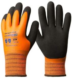  Kesztyű Eurowinter téli latex tenyér+csb réteg fekete/narancs 11 (1LAWO11)