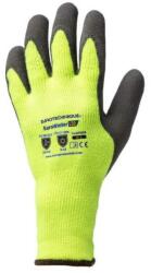 Kesztyű Eurowinter téli latex mártással gumírozott mandzsetta zöld/fekete 11 (1LAFO11)