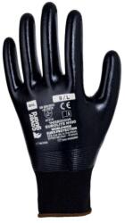Kesztyű Eurolite N100 nitril mártott, black, 9 (1NISB00009)