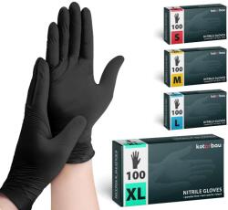 KOTARBAU 100x Mănuși De Unică Folosință Din Nitril Xl Negru (p359)