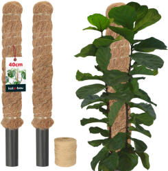 KOTARBAU țăruș Pentru Plante De Nucă De Cocos 40 Cm X 32 Mm Set De 2 Buc (zsy2569)