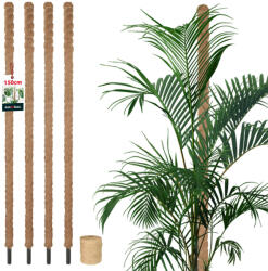 KOTARBAU țăruș Pentru Plante De Nucă De Cocos 150 Cm X 32 Mm Set De 4 Buc (zsy2576)