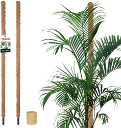 KOTARBAU țăruș Pentru Plante De Nucă De Cocos 150 Cm X 32 Mm Set De 2 Buc (zsy2575)