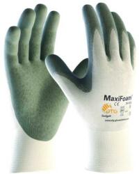 Kesztyű ATG (34-800) Maxifoam tenyér mártott nitril hab white/green 05 (A3034-05)