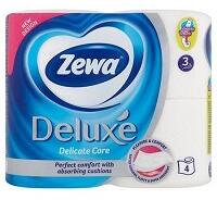 Zewa Deluxe Toalettpapír 3 rétegű, 4 tekercs, fehér
