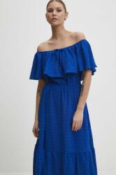 ANSWEAR ruha midi, harang alakú - kék XL - answear - 17 985 Ft