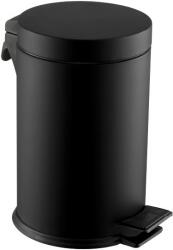 Green Clean Pedálos szemetes kuka lecsapódásmentes fedővel, belső műanyag tartállyal, H=679mm, D=293mm, 30L, acél, matt fekete (GCP6N)