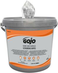 GOJO Industries GOJO nedves ipari kéztörlő és felülettörlő kendő, 300x250mm lapméret, citrus illat, 70db/vödör, kéztisztító hatás 4/5 (G9681-06)