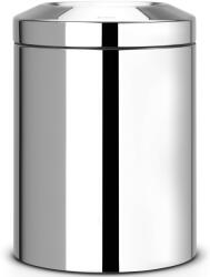 Brabantia Flame Guard önoltó papírkosár hulladékbedobó nyílással, fém kosárral, 7L, r. m. acél, fényes - 378928 (378928)