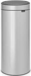 Brabantia Touch Bin New Soft-Touch nyomófedeles hulladékgyűjtő belső tartállyal, kerek, 30L - G méret, acél, metál szürke - 115387 (115387)