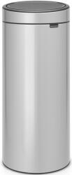 Brabantia Touch Bin New Soft-Touch nyomófedeles hulladékgyűjtő belső tartállyal, kerek, 30L - G méret, acél, metál szürke (115387)