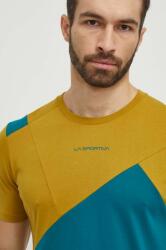 La Sportiva t-shirt Dude zöld, férfi, mintás, F24733732 - zöld XL