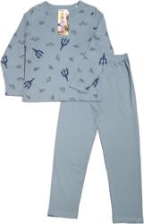 LORDAN Pijama baieti din bumbac, albastru cu imprimeu