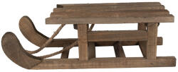 Clayre & Eef Sanie decorativa lemn maro 38x14x12 cm (6H2371M)