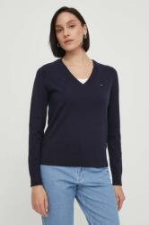Tommy Hilfiger pulóver könnyű, női, sötétkék - sötétkék M - answear - 33 990 Ft