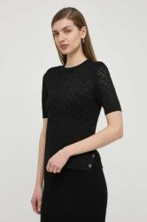 GUESS pulóver BELLE könnyű, női, fekete, W4GR15 Z36O0 - fekete S