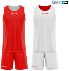 Givova KIT DOUBLE IN MESH ROSSO/BIANCO Tg. M