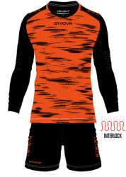 Givova KIT PORTIERE DIFESA kapusmez fluo narancs-fekete XS