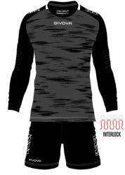 Givova KIT PORTIERE DIFESA kapusmez sötétszürke-fekete L