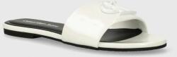 Calvin Klein Jeans papucs FLAT SANDAL SLIDE MG MET fehér, női, YW0YW01348 - fehér Női 37