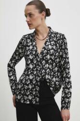 ANSWEAR ing női, galléros, fekete, regular - fekete XS - answear - 13 990 Ft