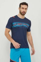 La Sportiva sportos póló Horizon sötétkék, nyomott mintás, P65643643 - sötétkék XL