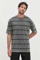 Samsoe Samsoe Samsoe t-shirt SAHAKEEM szürke, férfi, mintás, M24100075 - szürke L