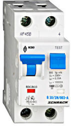Schrack Vezetékvédő kapcsoló B 40A, 30mA, 1+N, AC, 6kA (BO668540--)