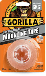 Gorilla Mounting Tape Kristálytiszta Kétoldalas Ragasztószalag 2, 54cm x 1, 52m (3044100)