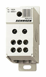 Schrack Csatlakozó blokk, 1 pólus, 160A, 1x50mm2, 6x16mm2 (IKB01070--)