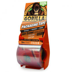 Gorilla Packaging Tape Csomagolószalag Adagolóval 18m x 72mm Extra Erős (3044800)