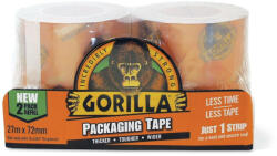 Gorilla Packaging Tape Utántöltő 2db x 27m x 72mm Extra Erős (3044820)