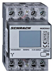 Schrack 3f fogyasztásmérő, 65A, 3KE, MID (MGRZK065--)