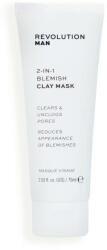 Revolution Skincare Mască de față cu argilă - Revolution Skincare Man 2-in-1 Blemish Clay Mask 75 ml