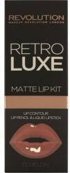 Makeup Revolution Set pentru machiajul buzelor - Makeup Revolution Retro Luxe Matte Lip Kit Grandee